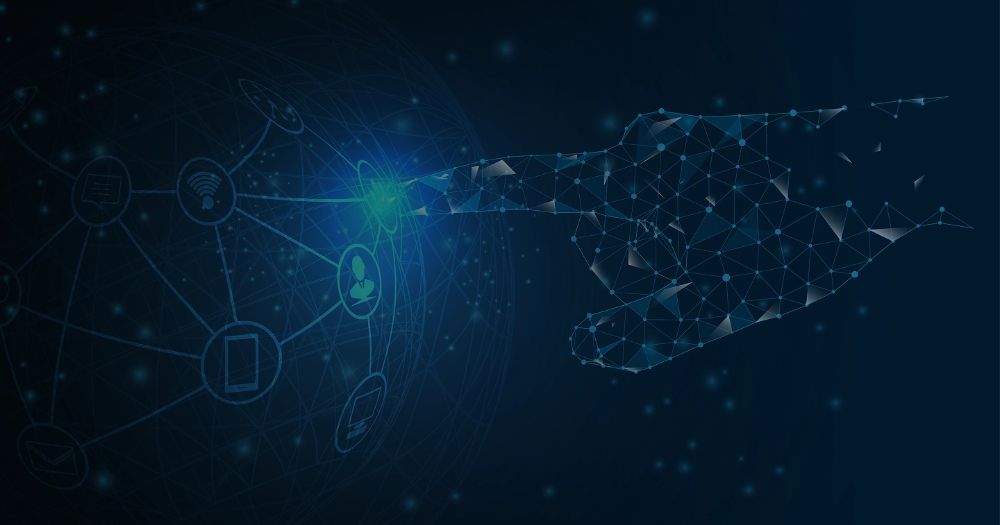 Grafica di sfondo della pagina contatti di OndaVerità